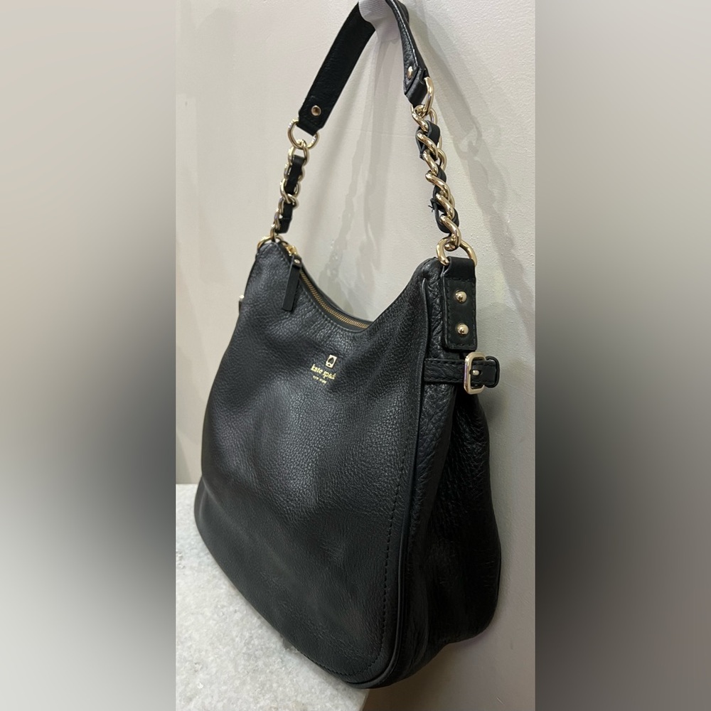 KATE SPADE PINE STREET FINLEY HOBO PEBBLED LEATHER BAG ♠️❤️🔥 NWOT - Picture 4 of 12